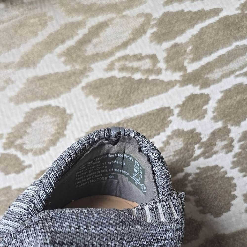 Brash Gray Knit Slip-On Sneakers with Textured Upper - Picture 10 of 13